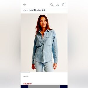 Abercrombie and fitch denim shirt